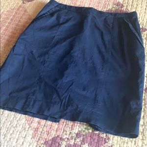 H&M blue pencil skirt